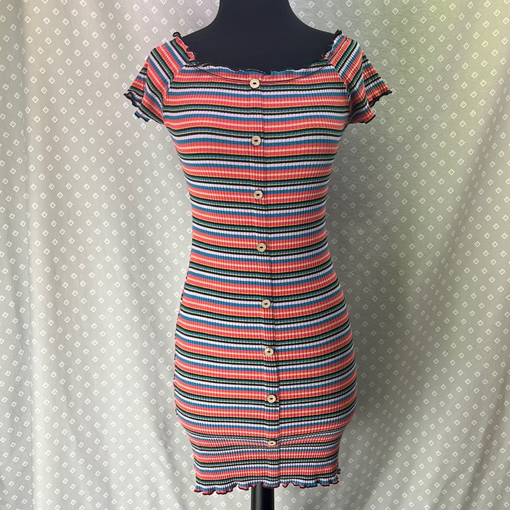 Derek Heart Colorful Bodycon Dress